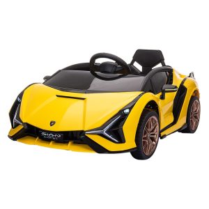 Carro Elétrico Pinghu Lamborghini Sián FKP 37 QLS-6388 - Amarelo
