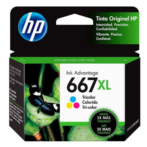 Cartucho De Tinta HP 3YM80AL 667XL 8ml - Tricolor