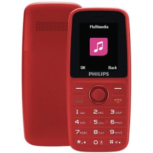 Celular Philips E108 Dual Sim Tela 1.77" Rádio FM - Vermelho