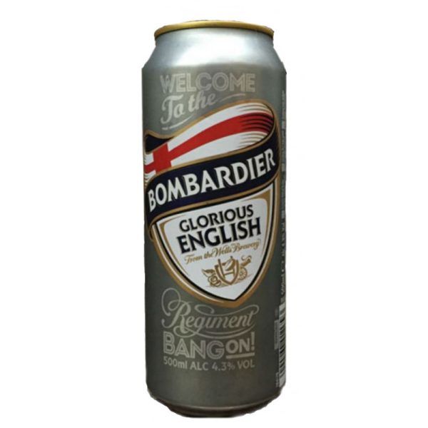 Cerveja Bombardier Lata Vol 500 ml.