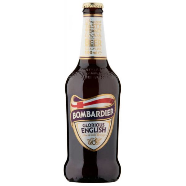 Cerveja Bombardier Vol 500 ml.