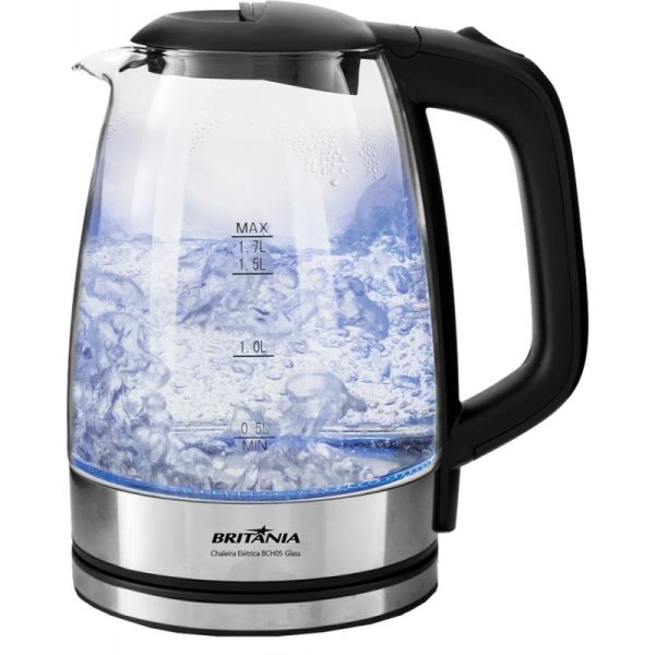 Chaleira Elétrica Britânia BCH05 Glass 1.7L 1200W - 110V