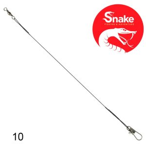 Chicote Leader Snake 10" 25cm 90lbs (100 Peças)