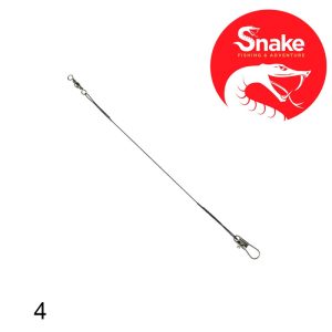 Chicote Leader Snake 4" 10cm 20lbs (100 Peças)