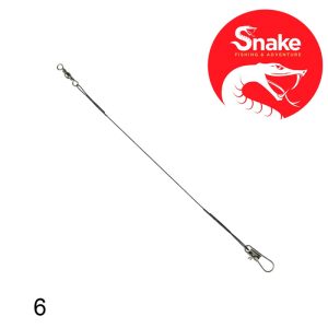Chicote Leader Snake 6" 15cm 40lbs (100 Peças)