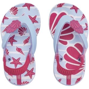 Chinelo Infantil KLIN Acqua Print 442 - Azul BB/Pink