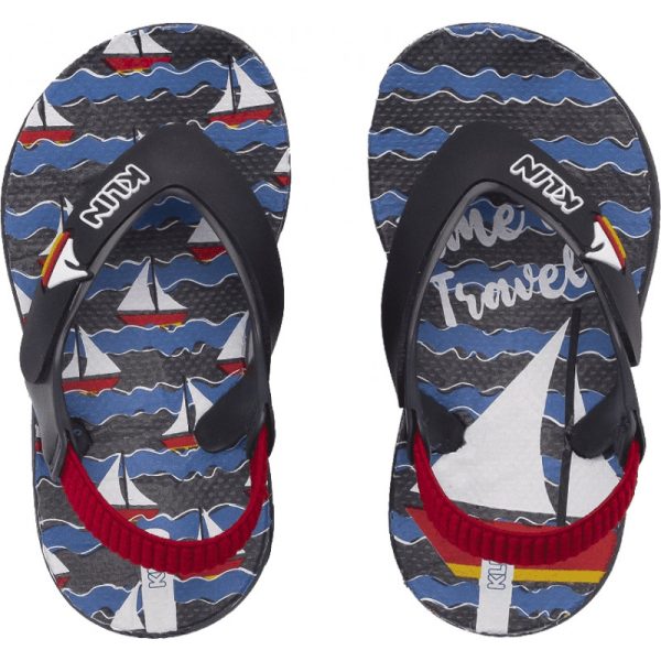 Chinelo Infantil KLIN Acqua Print 442 - Azul Marinho