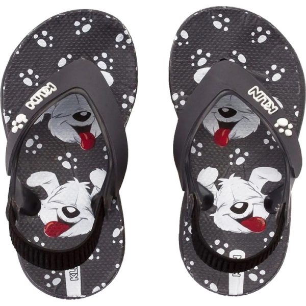 Chinelo Infantil KLIN Acqua Print 442 - Grafite