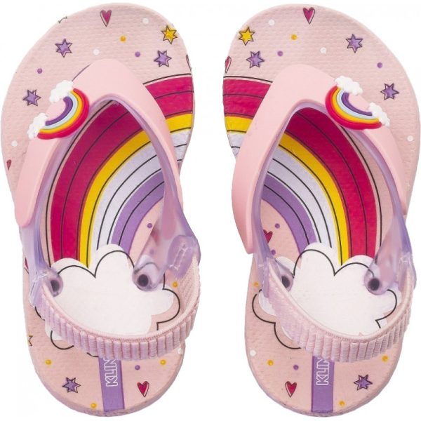 Chinelo Infantil KLIN Acqua Print 442 - Rosa BB