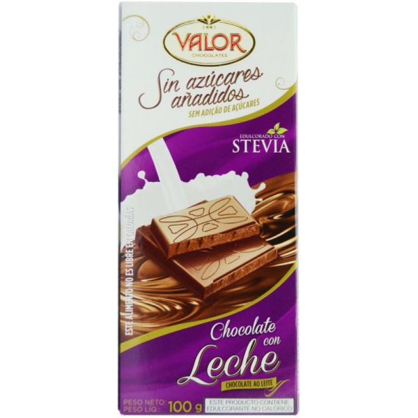 Chocolate Valor Ao Leite Sem Adição de Açúcar 100 Gr