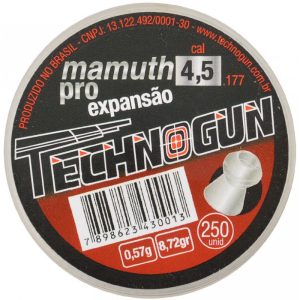 Chumbo Technogun Mamuth Pro Expansão 4.5mm (250 Unidades)