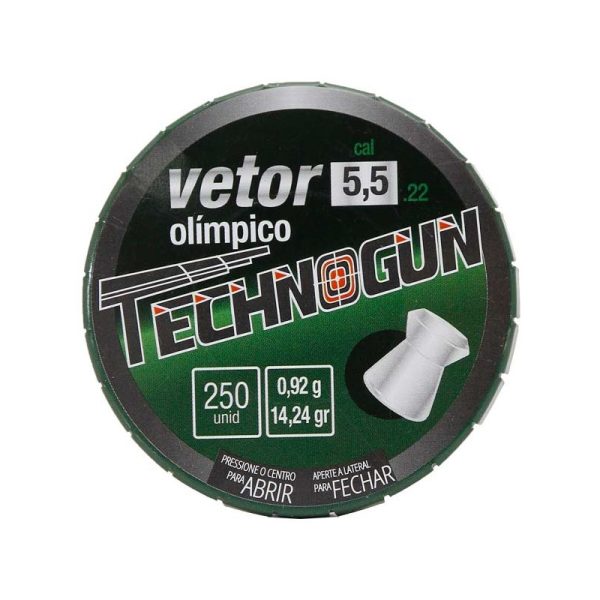 Chumbo Technogun Vetor Olímpico 5.5mm (250 Unidades)