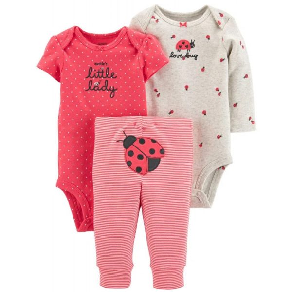 Conjunto para Bebê Carter's 17646410 - Feminino (3 Peças)