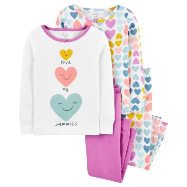 Conjunto Pijama Infantil Carter's 1J115210 - Feminino (4 Peças)