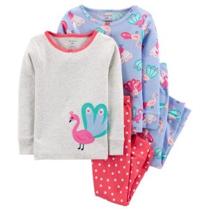 Conjunto Pijama Infantil Carter's 1J212410 - Feminino (4 Peças)