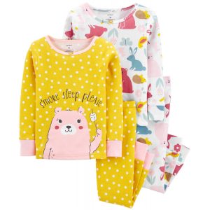 Conjunto Pijama Infantil Carter's 2J115510 - Feminino (4 Peças)