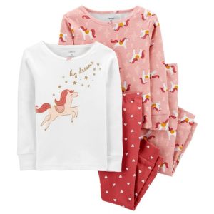 Conjunto Pijama Infantil Carter's 2J115710 - Feminino (4 Peças)