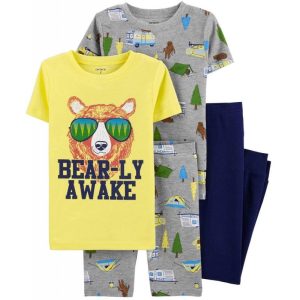Conjunto Pijama Infantil Carter's 3I555910 - Masculino (4 Peças)