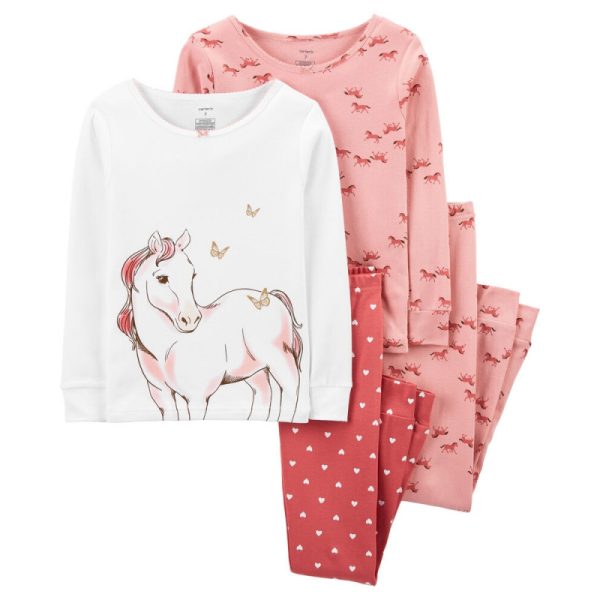 Conjunto Pijama Infantil Carter's 3J117310 - Feminino (4 Peças)