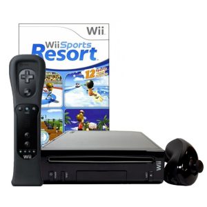 Console Nintendo Wii +Motion Plus Preto 110V com 1 jogo CLASE B (Caixa feia)