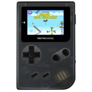 Console Portátil Retromini com 169 Jogos - Preto
