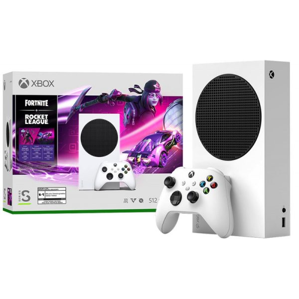 Console Xbox Series S 512GB Digital + Fortnite & Rocket League Bundle Branco