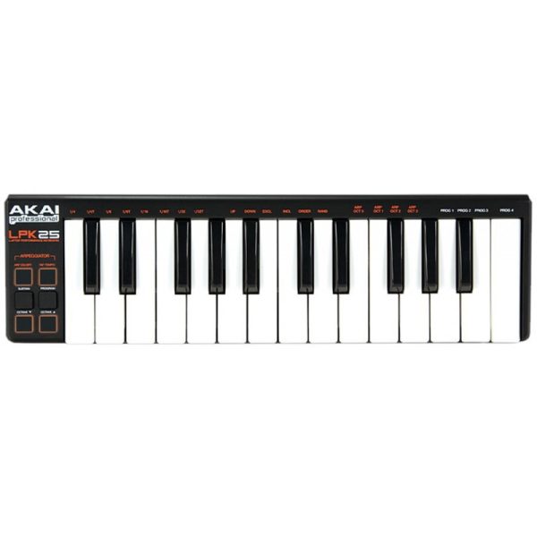 Controlador de teclado Akai Professional LPK 25 Laptop Performance - Preto