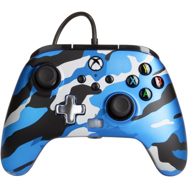 Controle PowerA Enhanced Wired Controller - Azul Camuflado (Com Fio)