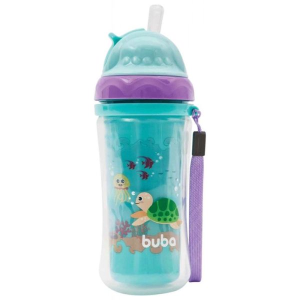 Copo Infantil Parede Dupla Animal Fun Turminha do Mar Buba 11858