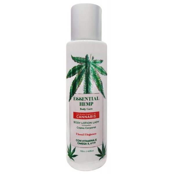 Creme Corporal Essential Hemp Cannabis Floral Elegance - 120mL