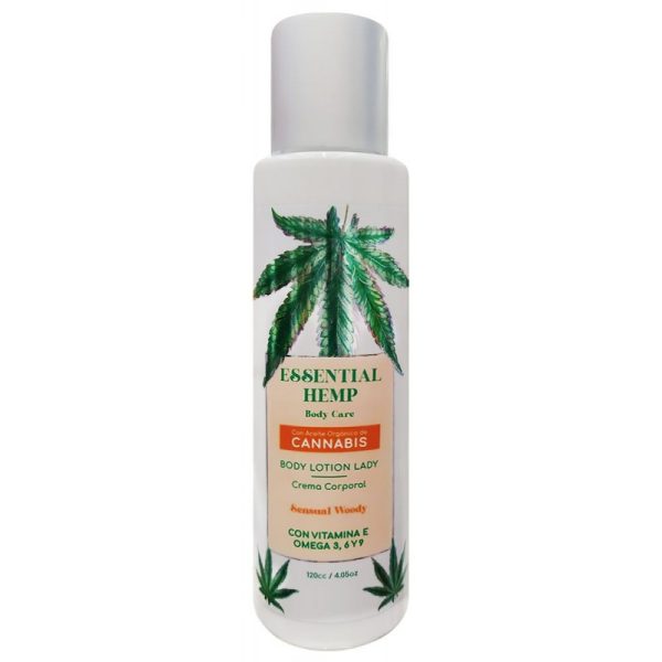 Creme Corporal Essential Hemp Cannabis Sensual Woody - 120mL