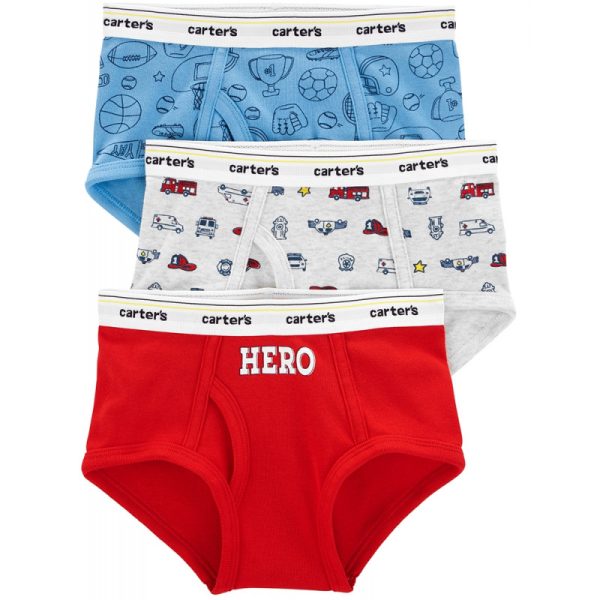 Cueca Infantil Carter's 3H740210 - Masculina (3 Unidades)