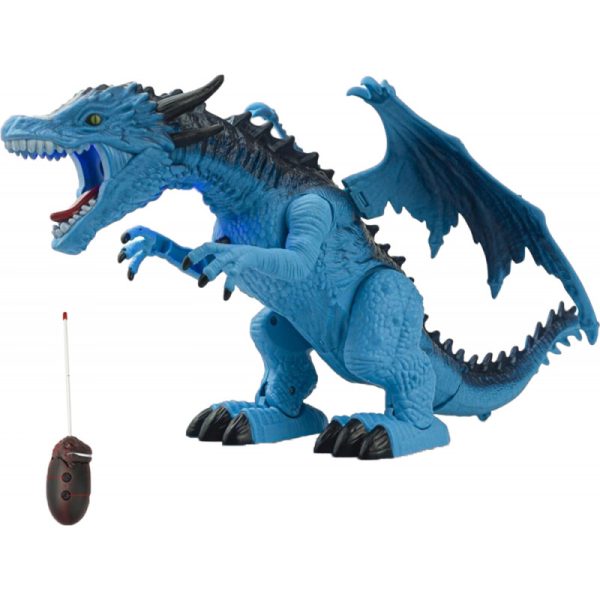 Dinosaur Remote Control Spray Dragon 666-31A - Azul