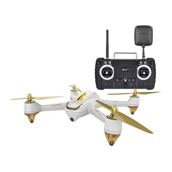 Drone The Hubsan Brushless X4 H501S HD Câmera High Edition Branco/Dourado