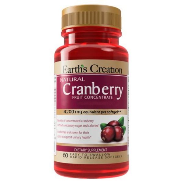 Earth's Creation Cranberry 4200 MG (60 Softgels)