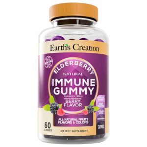 Earth's Creation Elderberry Immune Gummy (60 Gummies)