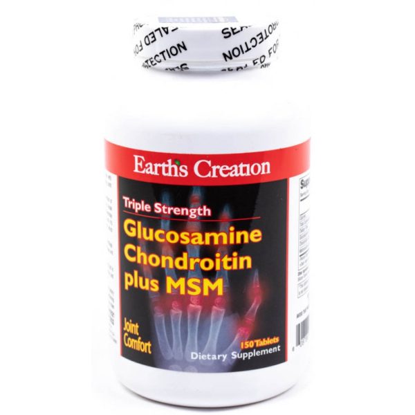 Earth's Creation Glucosamine Chondroitin Plus MSM (150 Tabletas)