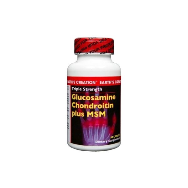 Earth's Creation Glucosamine Chondroitin Plus MSM (60 Tabletas)