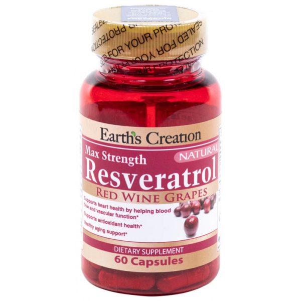 Earth's Creation Max Strength Resveratrol (60 Capsulas)