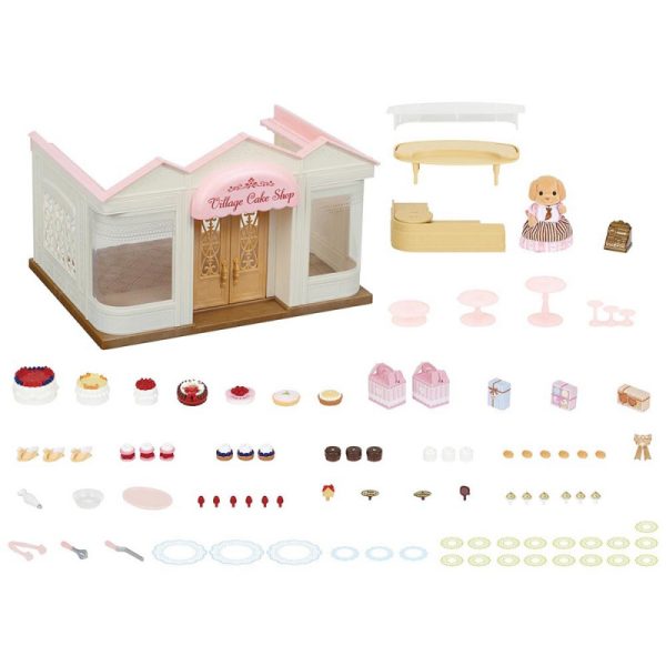 Epoch Sylvanian Families Village Cake Shop 5263 - 85 Pcs