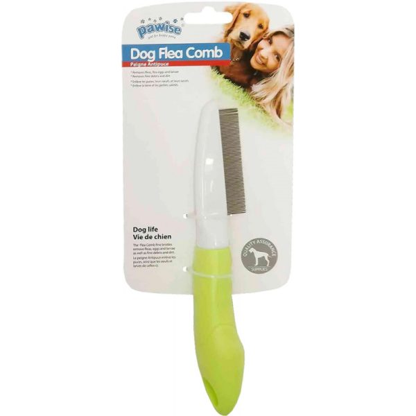 Escova de Antipulgas para cachorros Verde - Pawise Gog Flea Comb 11465