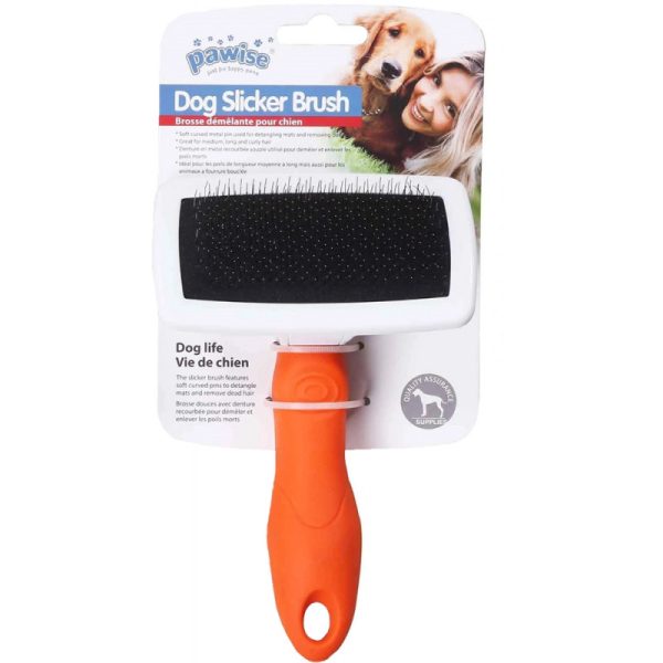 Escova de cachorro Laranja M - Pawise Dog Slicker Brush 11462