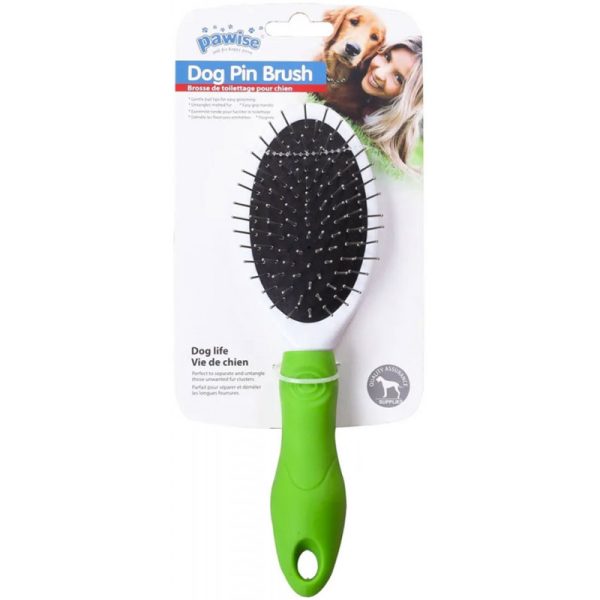 Escova de cachorro Verde - Pawise Dog Pin Brush 11463