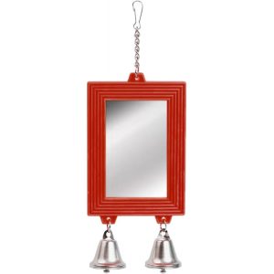 Espelho para Pássaro 14cm Vermelho - Pawise Mirror With Bell 49570PW