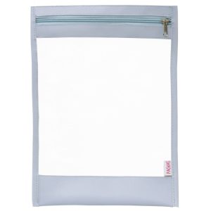 Estojo Porta Documetos Pachas PA12 Transparente - Azul Claro