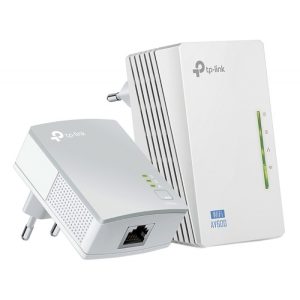 Extensor de Cobertura WiFi TP-LINK TL-WPA4220KIT AV600 Powerline  Bivolt Branco