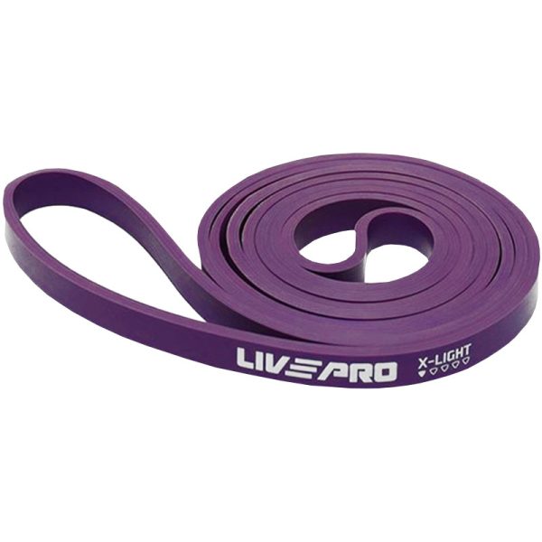 Faixa Elástica LivePro LP8410 Super Band X-Light Roxo