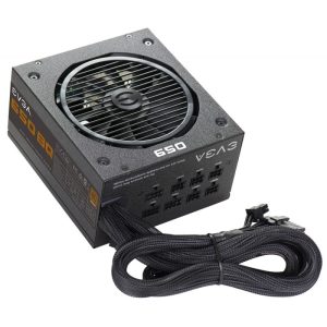 Fonte para Gabinete EVGA 650W BQ 80 Plus Bronze 110-BQ-0650-V1