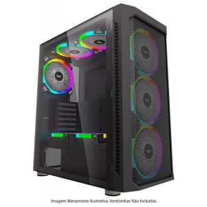 Gabinete Gaming Aigo DarkFlash Gale DF140 (Sem Fonte) Preto