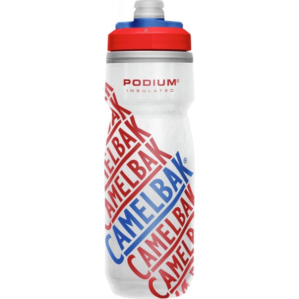 Garrafa Camelbak Podium Chill 620mL Branco / Vernelho